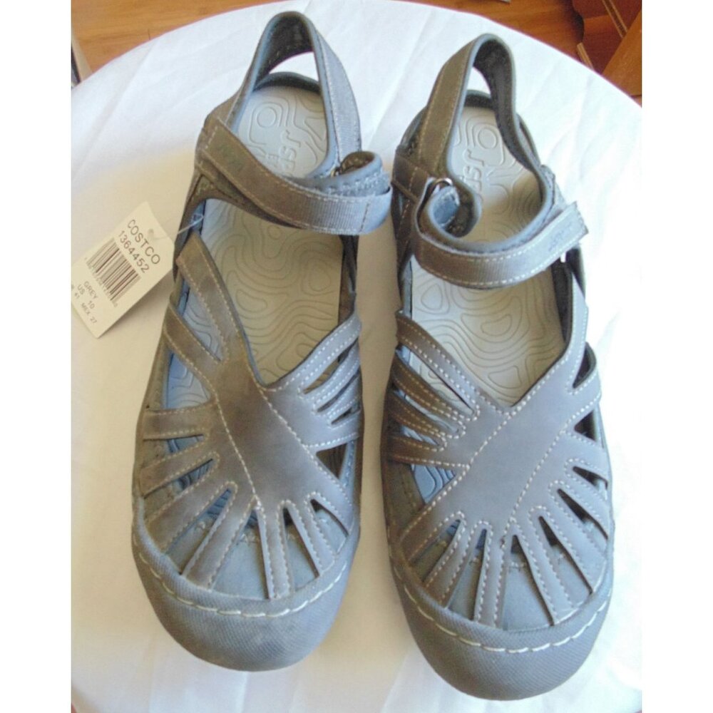 Jsport By Jambu Women's Poppy Strappy Sport Sandals - Grey, NEW Sz 10